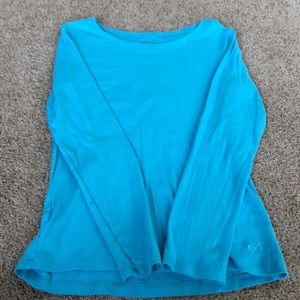 Justice blue long sleeve shirt